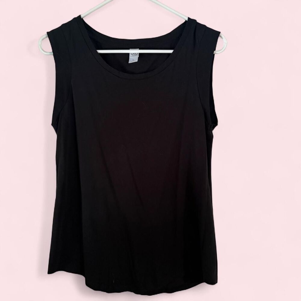 Alternative Apparel Eco Soft Jet Black Muscle Tank Top Size L